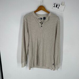 NWT Chaps striped henley sz S